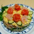 クックKGJEB7☆'s cooksnap of when they made ちらし寿司ケーキ.