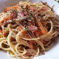 yauikri's cooksnap of when they made きんぴらパスタ.