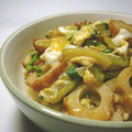 doiko's cooksnap of when they made 簡単★つゆだくなちくわ丼♪.
