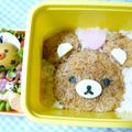 ケロらぶ's cooksnap of when they made キャラ弁☆りらっくま弁当♪.