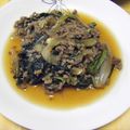 weiji's cooksnap of when they made 春菊の卵とじ（*^_^*）.