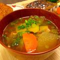sonop's cooksnap of when they made ＊根菜入り・具沢山＊味噌汁.
