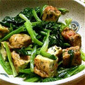 はあとん's cooksnap of when they made 揚げ豆腐とほうれんそうのナムル風.