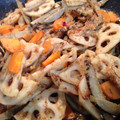 の〜り〜's cooksnap of when they made 牛蒡・人参・蓮根のおかかきんぴら.