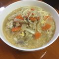 ちょろぎぃ's cooksnap of when they made 豚汁ﾘﾒｲｸ☆ﾁｰｽﾞうどん.