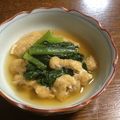ピンき's cooksnap of when they made 小松菜と油揚げの煮物.
