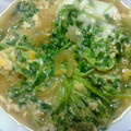 pucyipan's cooksnap of when they made 豆苗とたまねぎの卵とじ.