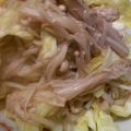 ユーロン's cooksnap of when they made 甘辛照旨★　えのキャベどん！.