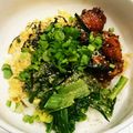 ぐったりネコ's cooksnap of when they made かなちゅさんの鶏肉の甘辛酢煮で三色丼♪.