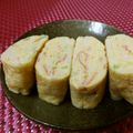 赤い電話's cooksnap of when they made お弁当に♪カニカマ卵焼き.