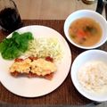 Ainosuke's cooksnap of when they made 揚げない！チキン南蛮.