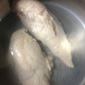 みゆだんご's cooksnap of when they made ジューシーふわふわに、ササミを茹でる.