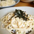 もやしスイマー's cooksnap of when they made 簡単 生クリーム不要牛乳たらこのりパスタ.