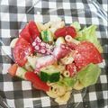 ほさまる's cooksnap of when they made 胡瓜•トマト•蛸の超簡単☆冷製パスタ♪.