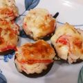 ぱちくりゆうこ's cooksnap of when they made 手軽で美味しい✨椎茸のチーズカニかま詰め.