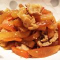 塩豆大福大好き's cooksnap of when they made 豚バラ肉と大根のきんぴら♡.
