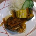 ＭＴＨ's cooksnap of when they made ママレードソースハンバーグ.
