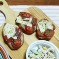 shelly616's cooksnap of when they made 焼きカプレーゼバゲット.