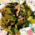 ぷりんちょこ♪'s cooksnap of when they made 高菜と豚肉の炒め煮.