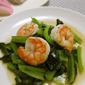 ともこキッチン's cooksnap of when they made ★海老と小松菜のオイスター炒め★.