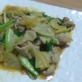 ﾏﾏｼﾏｽﾞ's cooksnap of when they made 小松菜大量消費！大根と豚肉との味噌炒め.
