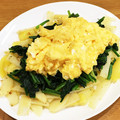 ゆーこリン♡'s cooksnap of when they made ふわ卵とほうれん草☆じゃがいものソテー.