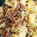 ♥ＩＺＵ♥'s cooksnap of when they made 牛肉と小結びしたらきの甘辛煮.