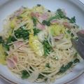 Rumick's cooksnap of when they made 菜の花のクリームパスタ.