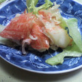 ｍａｍａｒａｄｅ's cooksnap of when they made まるで貝柱？焼きカニカマのわさびマヨ和え.