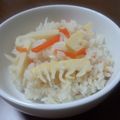 ☆ナカサコ☆'s cooksnap of when they made カルシウムたっぷり☆しらす入り竹の子ご飯.