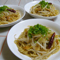 nasubeam's cooksnap of when they made もやしだけで旨★ピリ辛オイスター焼きそば.
