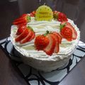 てっちミーナ's cooksnap of when they made ◆◇デコ◇◆苺のケーキ　誕生日に☆.