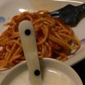 お気楽な嫁。's cooksnap of when they made シェフ直伝　干エビワタリガニスパゲティー.