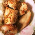ぽる＊'s cooksnap of when they made 鶏むね肉のハニーマスタードソテー.