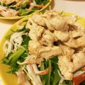 chankotsu's cooksnap of when they made ごまマヨダレで♪蒸し鶏のサラダ.