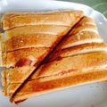 ぱん奈っこ's cooksnap of when they made ♡余ったパン耳で卵とろ〜りホットサンド♡.