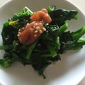 ｋｕｍｉｔｙ's cooksnap of when they made 菜の花のおひたし☆梅肉和え.