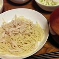 akky0115's cooksnap of when they made サラダチキンのレモンパスタ.
