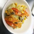 emityu's cooksnap of when they made キャベツ・コーン・玉ねぎ・シメジのサラダ.