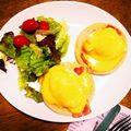 りんちゃ～'s cooksnap of when they made レンジで簡単！エッグベネディクト.
