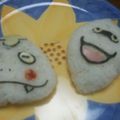 hataya's cooksnap of when they made 妖怪ウォッチ♥ウィスパー♥初心者キャラ弁.