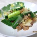 tennisnoah's cooksnap of when they made 葉たまねぎと豚肉のシンプル炒め♪.
