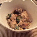 Shiro88's cooksnap of when they made 豆腐とおくらと椎茸の卵とじ.