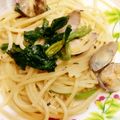 みさき0423's cooksnap of when they made ☆旦那クックあさりとほうれん草のパスタ☆.