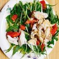 pipoton's cooksnap of when they made ささみと水菜とミニトマトのゴマだれパスタ.