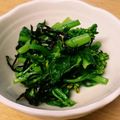くまちーこ's cooksnap of when they made 菜の花の塩昆布和え.