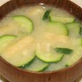 ぷのぷの's cooksnap of when they made 歯ごたえがいい♪ズッキーニのお味噌汁.