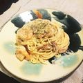 ゆずゴーヤ's cooksnap of when they made ポルチーニとエビのクリームパスタ.