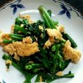 とりてんちゃん's cooksnap of when they made 【菜の花】ふわっと卵と菜の花の簡単炒め.