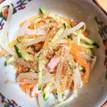 harukayuka's cooksnap of when they made もやしときゅうりとハムの中華和え.